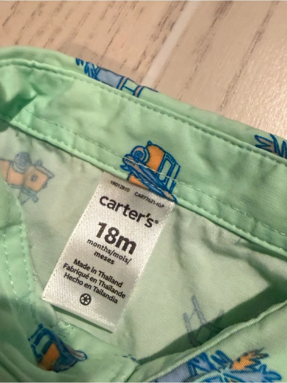 Carter’s‎ Baby Boy 18M Romper Bundle 2 Shortall Outfits Shark Tropical EUC